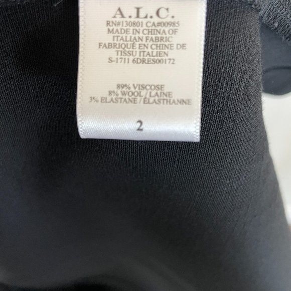 A.L.C. Sander Buckle Strap Midi Dress in Black - Picture 6 of 8